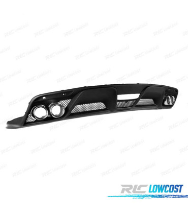 DIFFUSEUR ARRIÈRE FORD MUSTANG 15-17 LOOK GT350 + EMBOUTS D'ÉCHAPPEMENT