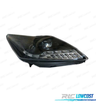 PHARES FORD FOCUS 08- FEUX DE JOUR LED NOIR