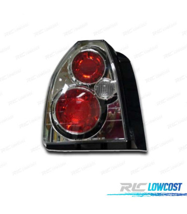 FEUX ARRIÈRE HONDA CIVIC 3P 96- LOOK LEXUS FOND CHROMÉ