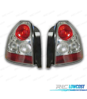 FEUX ARRIÈRE HONDA CIVIC II 3P STYLE LEXUS 96- CHROMÉ