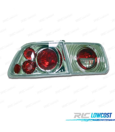 FEUX ARRIÈRES HONDA CIVIC COUPE 96- LOOK LEXUS CHROMÉ