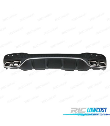 DIFFUSEUR ARRIÈRE MERCEDES W166 GLE 350 AMG LOOK GLE63 + EMBOUTS D´ÉCHAPPEMENT