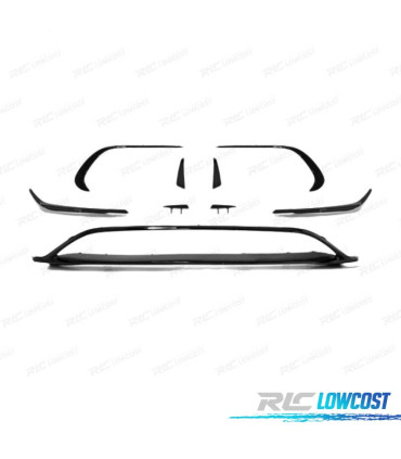 SPOILER LAME DE PARE-CHOCS AVANT MERCEDES W176 LOOK AMG A45 16-18 NOIR BRILLANT