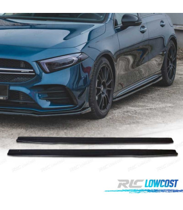 RAJOUTS BAS DE CAISSE MERCEDES W177 LOOK AMG A35 NOIR