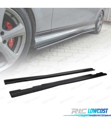 RAJOUTS DES BAS DE CAISSE MERCEDES W 204 AMG LINE PRE-FACELIFT  NOIR