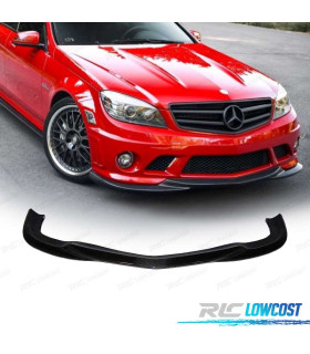 SPOILER LAME PARE-CHOCS AVANT MERCEDES W204 07-11 LOOK AMG C63 CARBONE