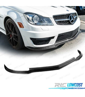 SPOILER LAME PARE-CHOCS AVANT MERCEDES W204 C63 11-14 CARBONE