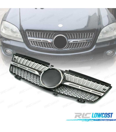CALANDRE MERCEDES ​​​​​​W164 05-08 LOOK DIAMOND NOIR