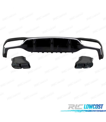 DIFFUSEUR ARRIÈRE MERCEDES W213 LOOK AMG E63 NOIR
