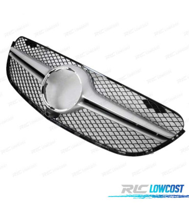 CALANDRE MERCEDES GLC X253 LOOK SPORT 15-18 FOND NOIR CHROMÉ