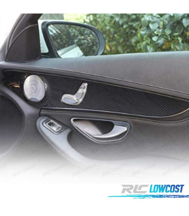 DÉCORATION DE TABLEAU DE BORD POUR MERCEDES W205 COUPÉ 14-18 CARBONE