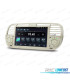 AUTORADIO GPS ANDROID 12 POUR FIAT 500 07-15 BLANC
