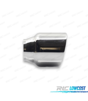 EMBOUT D'ÉCHAPPEMENT UNIVERSEL COURT CHROMÉ