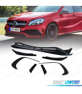SPOILER LAME AVANT MERCEDES CLASSE A W176 LOOK AMG A45 15-18