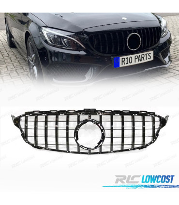 CALANDRE MERCEDES W205 19- LOOK AMG GT NOIR​​​​​​​