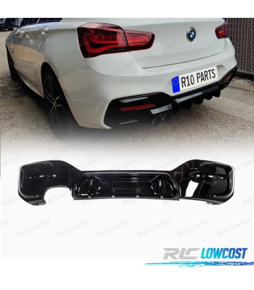 DIFFUSEUR BMW F20 LCI 15-19 LOOK COMPETITION NOIR BRILLANT