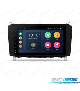 AUTORADIO GPS ANDROID 12 POUR MERCEDES W639 03-06 W203 00-04 W168 98-02 W209 98-05 W463 98-06