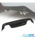 DIFFUSEUR BMW E60 E61 LOOK M DOUBLE SORTIE NOIR BRILLANT