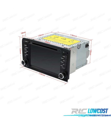 AUTORADIO GPS 2DIN ANDROID 12 OCTA-CORE POUR AUDI A3 8P 8PA 03-12 USB GPS TACTIL 7" HD