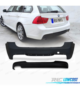 PARE-CHOCS ARRIÈRE BMW E91 TOURING LCI 08-12 LOOK M DOUBLE SORTIE GAUCHE
