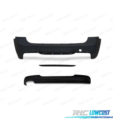 PARE-CHOCS ARRIÈRE BMW E91 TOURING LCI 08-12 LOOK M DOUBLE SORTIE GAUCHE