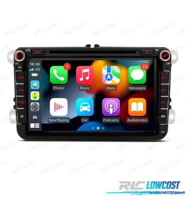 AUTORADIO GPS ANDROID 14 POUR VOLKSWAGEN VW GOLF POLO PASSAT CADDY TOURAN USB GPS TACTILE HD