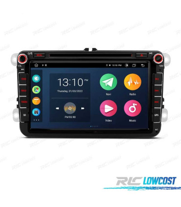 AUTORADIO GPS ANDROID 12 SEAT LEON ALTEA TOLEDO ALHAMBRA USB GPS TACTIL HD