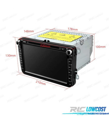 AUTORADIO GPS ANDROID 12 SKODA FABIA OCTAVIA ROOMSTER SUPERB USB GPS TACTIL HD