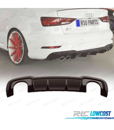 DIFFUSEUR AUDI A3 S LINE BERLINE 17-20 LOOK RS3