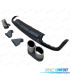 DIFFUSEUR AUDI A6 S LINE 18-22 LOOK S6 + EMBOUTS D'ECHAPPEMENTS CHROMES