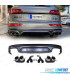 DIFFUSEUR AUDI Q5 S LINE 18-20 LOOK SQ5 + EMBOUTS D'ECHAPPEMENT CHROME