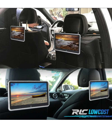 ÉCRAN MULTIMÉDIA 10 POUCES HD TOUCH USB SD APPUI-TÊTE