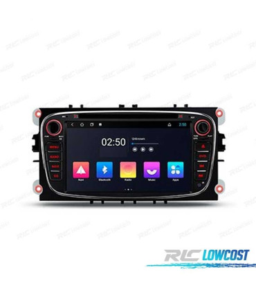 AUTORADIO ANDROID 11 GPS ECRAN TACTILE 7" POUR FORD NOIR