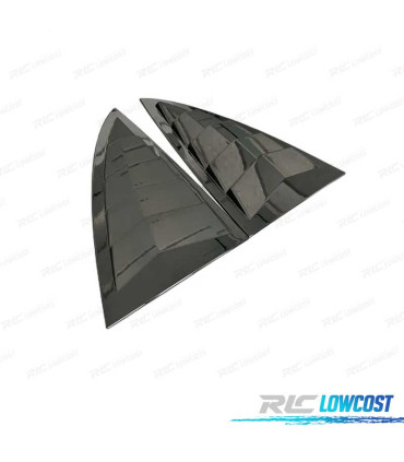 CACHE VITRE LATÉRALE TESLA MODEL 3 17-20 NOIR BRILLANT