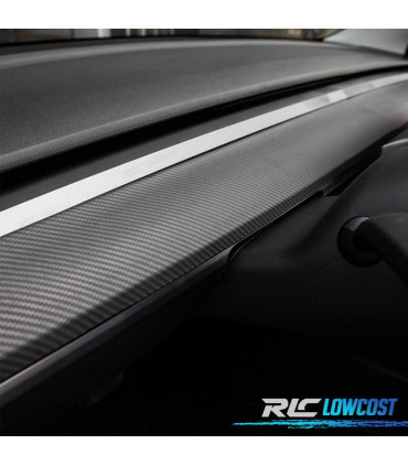 KIT PIÈCES DÉCORATIVES HABITACLE TESLA MODEL 3 17-20 LOOK CARBONE