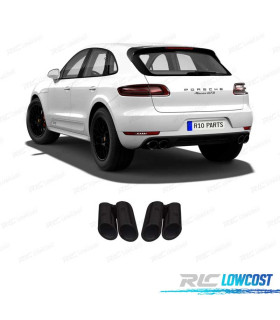 EMBOUTS D'ÉCHAPPEMENTS PORSCHE MACAN 18- LOOK GTS NOIR