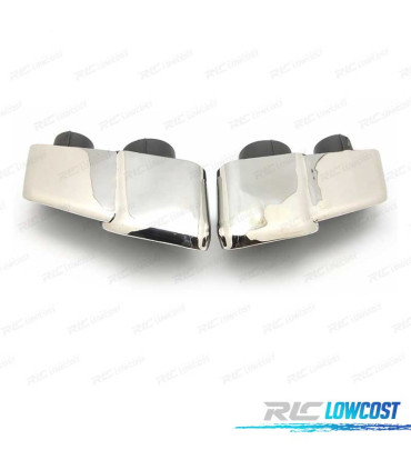 EMBOUTS D'ÉCHAPPEMENTS MASERATI GHIBLI 14- LOOK S CHROMÉ