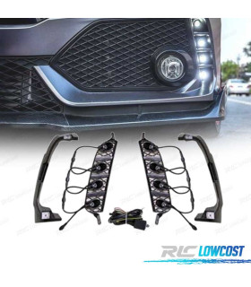 GRILLES FEUX DIURNES HONDA CIVIC 16-20 DRL PARE CHOCS TYPE R