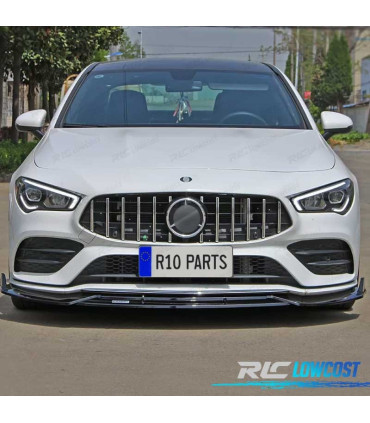 SPOILER LAME DE PARE-CHOCS AVANT MERCEDES CLA W117 AMG 14-18 NOIR BRILLANT