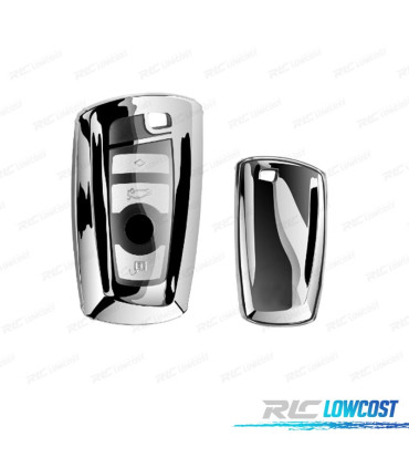 COQUES CLÉ BMW CARRÉ CHROMÉ