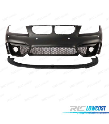 PARE CHOCS AVANT BMW E90 E91 LCI 08-12 LOOK M4 PDC GRILLES ANTIBROUILLARD + SPOILER LIP