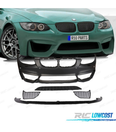 PARE CHOCS AVANT BMW E92 E93 06-10 LOOK M4 PDC + SPOILER LIP