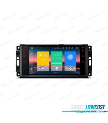 AUTORADIO GPS ANDROID 13 POUR JEEP WRANGLER 07-12, GRAND CHEROKEE 08-11... USB GPS TACTIL HD 7"