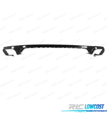DIFFUSEUR AUDI Q8 18-23 LOOK SQ8 NOIR + EMBOUTS D´ÉCHAPPEMENT CHROMÉ