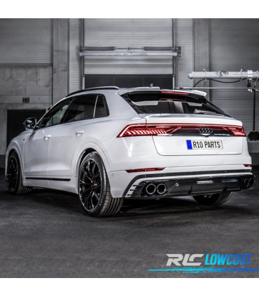 KIT CARROSSERIE AUDI Q8 18- LOOK ABT RSQ8 DIFFUSEUR + LÈVRE FRONTALE + EMBOUTS