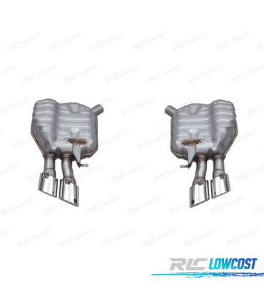 POT D'ÉCHAPPEMENT AUDI A8 15-17 LOOK S8 CHROMÉ