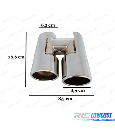 EMBOUT D´ÉCHAPPEMENT BMW F10 10-17 LOOK M5 CHROMÉ