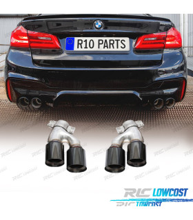 EMBOUTS D´ÉCHAPPEMENT BMW G30 G31 17-19 LOOK M5 NOIR