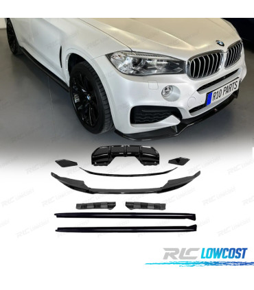 KIT CARROSSERIE BMW X6 F16 14- LOOK M PERFORMANCE NOIR BRILLANT