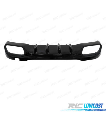 DIFFUSEUR MERCEDES W206 AMG 21- LOOK C63 + EMBOUTS D´ÉCHAPPEMENT CHROMÉ